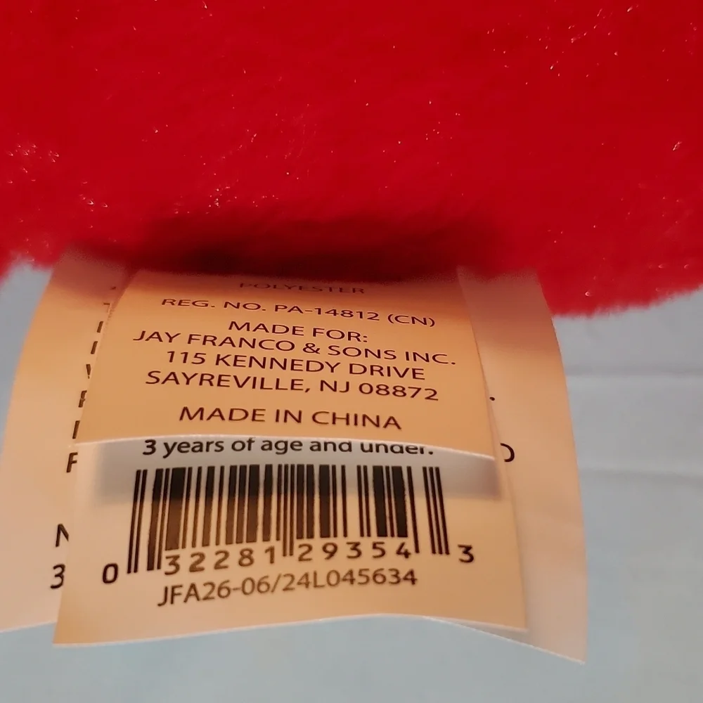 Sesame Street Red Elmo Bird Toy. Soft And Plush. New With Tags